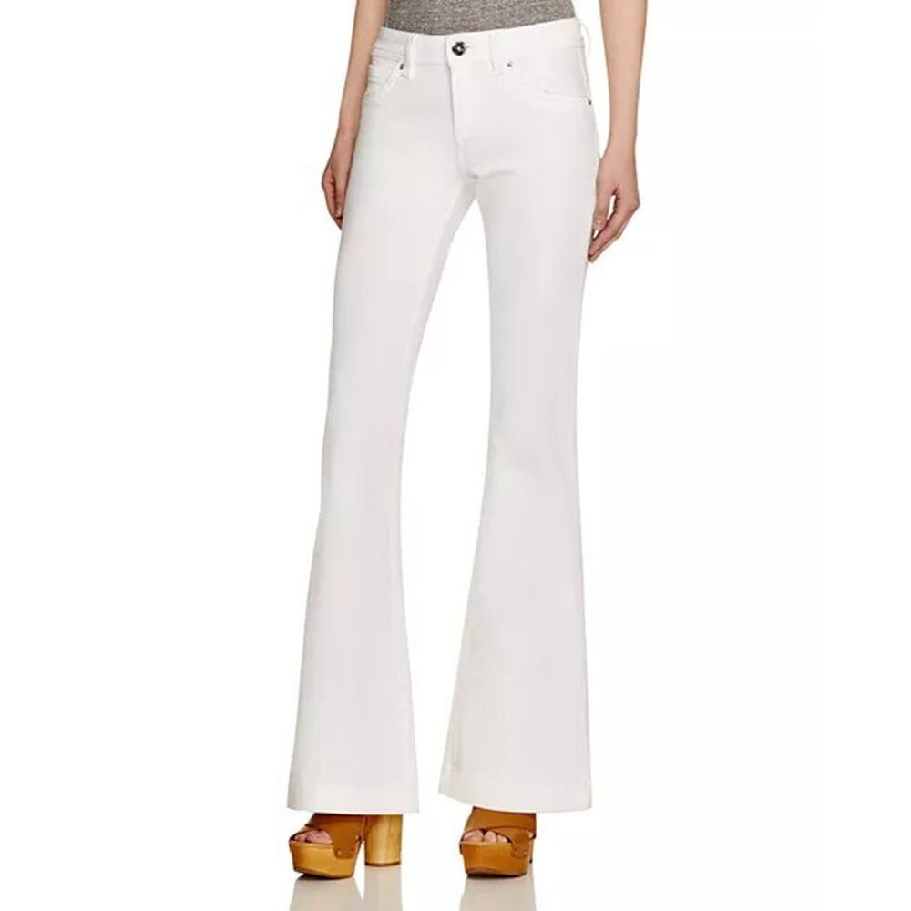 DL1961 "Joy" 4 Way 360 High Rise Flare Jeans White Size 24